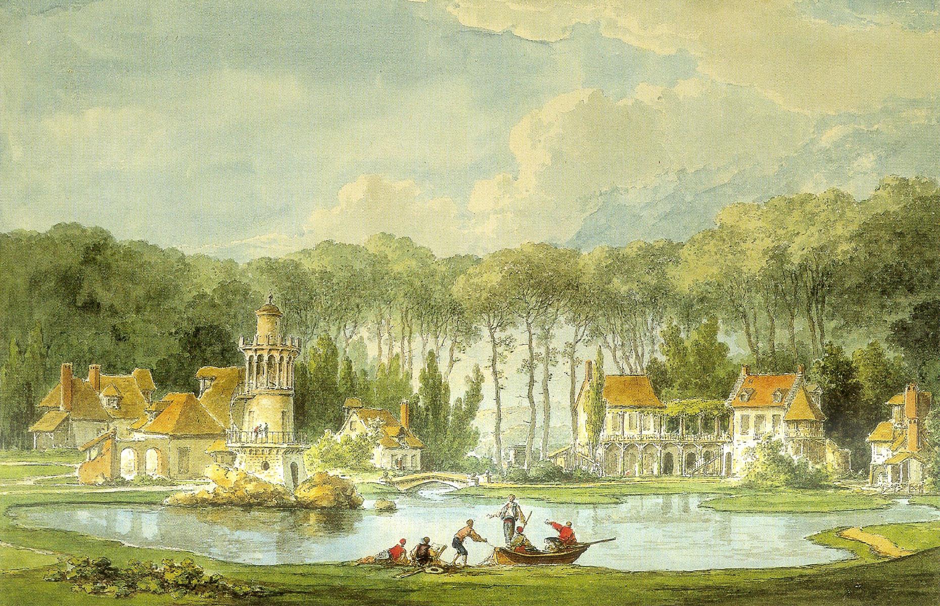 Aldea de la Reina, Versalles, Francia